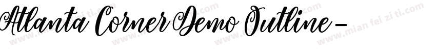 Atlanta Corner Demo Outline字体转换